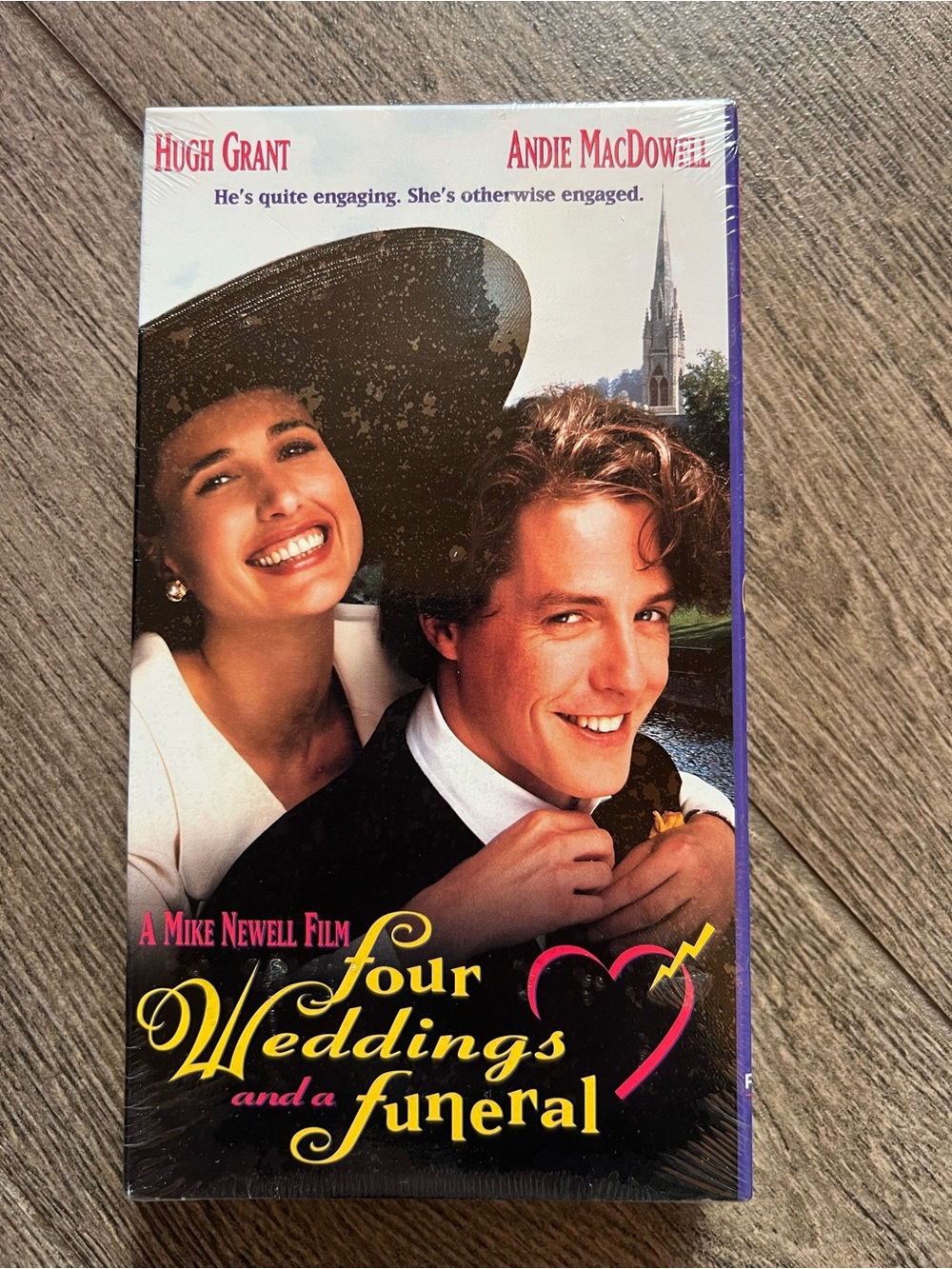5/$20 Four Weddings and a Funeral VHS Hugh Grant Andie MacDowell Romantic Comedy